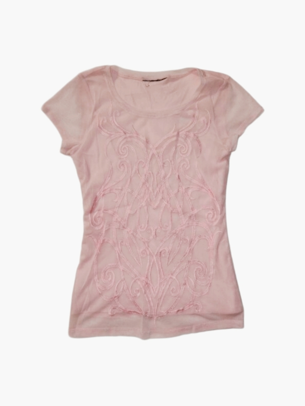 Cute Baby Pink Micro Mesh Top 💖